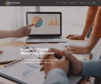 Parsondigital.com(Comprehensive Marketing Services) Screenshot