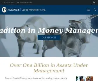 Parsonscapital.com(Parsons Capital) Screenshot