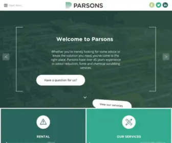 Parsonsuk.com(Fume Scrubbing and Odour Abatement) Screenshot