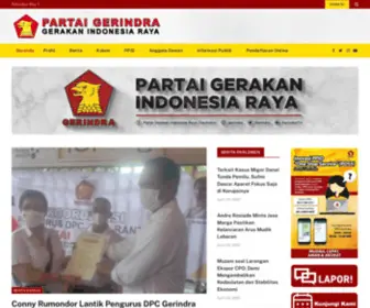 Partaigerindra.or.id(Partai Gerindra) Screenshot