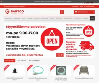 Partco.fi(Elektroniikan verkkokauppa ja myymälä Vantaalla) Screenshot