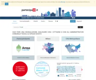 Partecipami.it(E-Participation ed eventi a Milano e sua area metropolitana) Screenshot