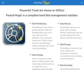 Partedmagic.com(PartedMagic) Screenshot