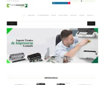 Parteslexmark.com(Partes Lexmark) Screenshot