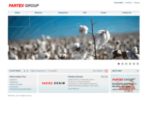Partexgroup.com(Partex Group) Screenshot