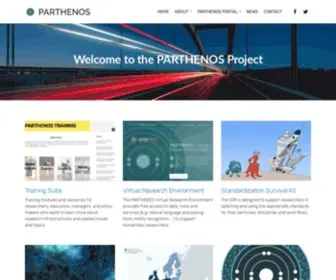 Parthenos-Project.eu(Pooling Activities) Screenshot