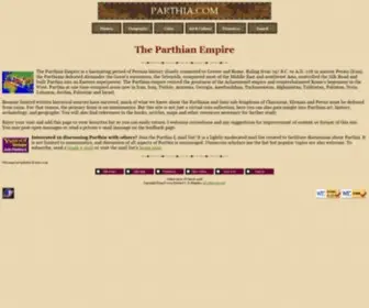 Parthia.com(Parthian Empire) Screenshot