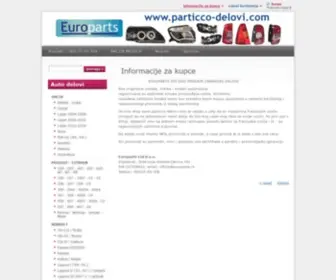 Particco-Delovi.com(Informacije za kupce) Screenshot