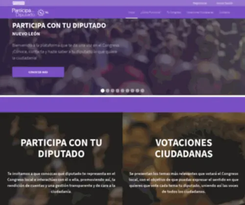 Participacontudiputado.com(Participa con tu diputado) Screenshot