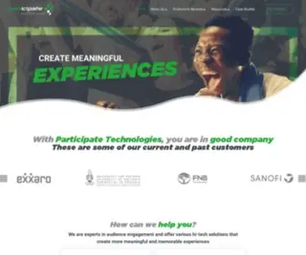 Participate.co.za(Participate Technologies) Screenshot