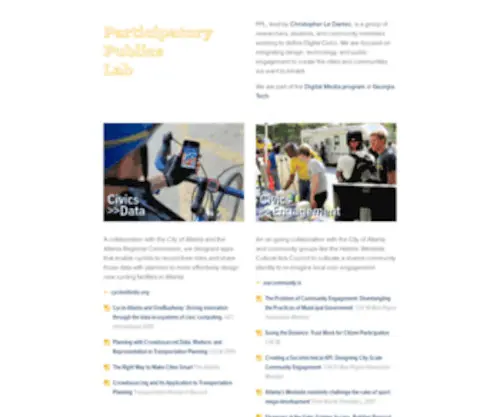 Participatorypublicslab.net(Participatory Publics Lab) Screenshot