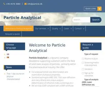 Particle.dk(Particle Analytical) Screenshot
