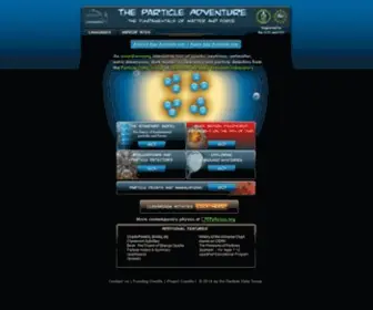 Particleadventure.org(The Particle Adventure) Screenshot