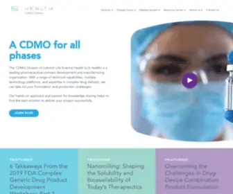 Particlesciences.com(Lubrizol Life Science Health) Screenshot