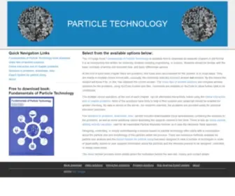 Particles.org.uk(Particle technology learning resources) Screenshot