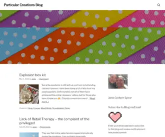 Particularcreations.com(Particular Creations Blog) Screenshot