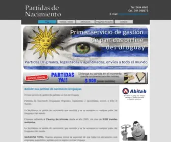 Partidadenacimiento.com.uy(Partidas de Nacimiento) Screenshot