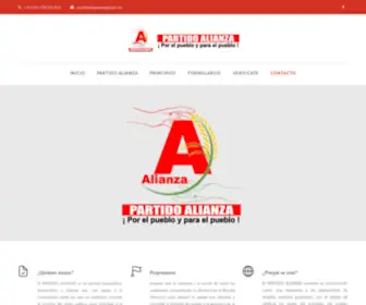 Partidoalianza.com(Partido Alianza) Screenshot