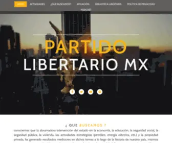 Partidolibertario.mx(Partido Libertario Mx) Screenshot