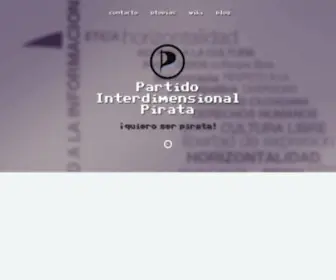 Partidopirata.com.ar(Partido interdimensional pirata) Screenshot