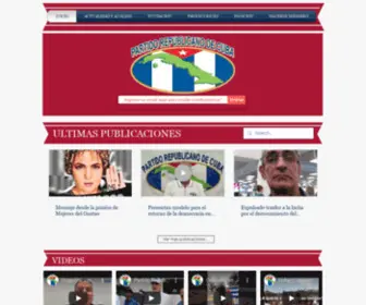 Partidorepublicanodecuba.com(Partido Republicano de Cuba) Screenshot