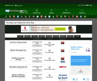 Partidosdehoyargentina.com(Fútbol Televisado En Vivo Hoy) Screenshot