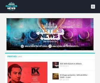 Partiesnews.com(Has been created with a single purpose) Screenshot