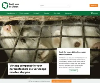 PartijVoordedieren.nl(Partij voor de Dieren) Screenshot