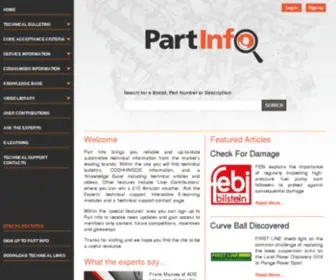Partinfo.co.uk(Part Info) Screenshot