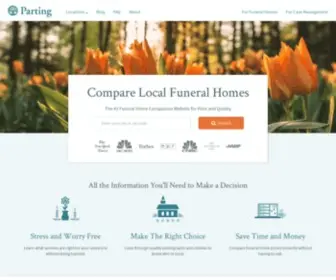 Parting.com(Compare Funeral Home Prices and Cremation Costs) Screenshot