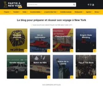 Partir-A-New-York.com(Notre blog sur New York rassemble toutes les infos pratiques pour organiser votre voyage) Screenshot