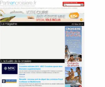 Partirencroisiere.fr(Partir en croisière) Screenshot