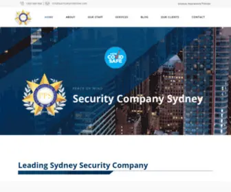 Partisanprotective.com(Security Company Sydney) Screenshot