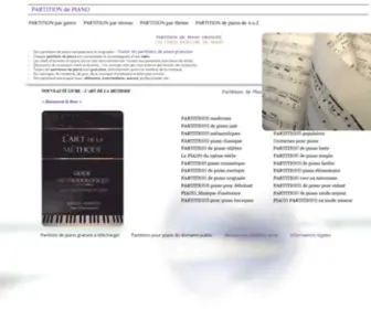 Partition-Piano.org(PARTITION PIANO GRATUITE) Screenshot