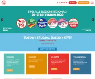 Partitosocialista.it(Partito Socialista Italiano) Screenshot