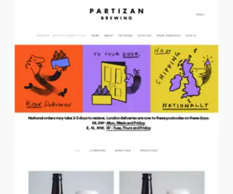 Partizanbrewing.co.uk(Partizan Brewing) Screenshot