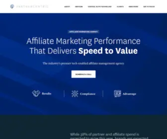 Partnercentric.com(Better affiliate marketing starts with bold PartnerCentric management and technology) Screenshot