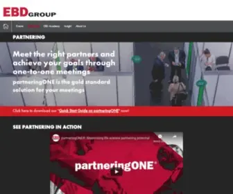 Partneringone.com(EBD Group) Screenshot