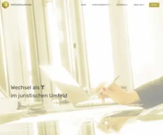 Partnerkarriere.com(Wechsel als Partner/Team/Counsel im juristischen Umfeld) Screenshot