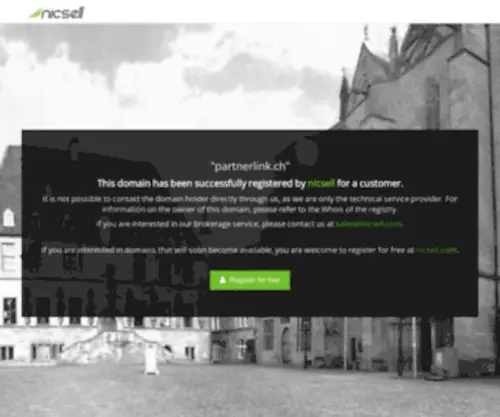 Partnerlink.ch(This domain has been purchased at Hostpoint) Screenshot