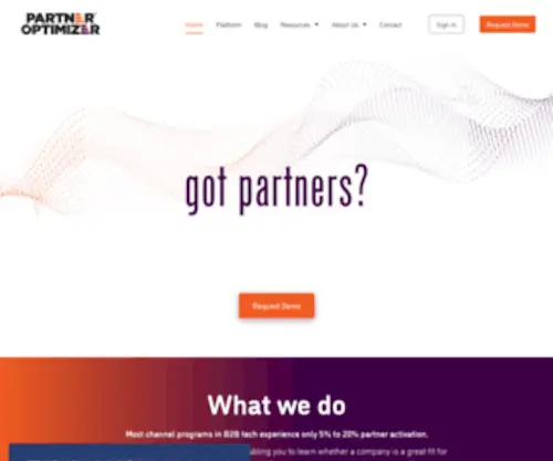 Partneroptimizer.com(Amplify Your Channel With Data) Screenshot