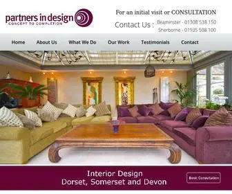 Partners-IN-Design.co.uk(Luxury Interior Designers Dorset) Screenshot