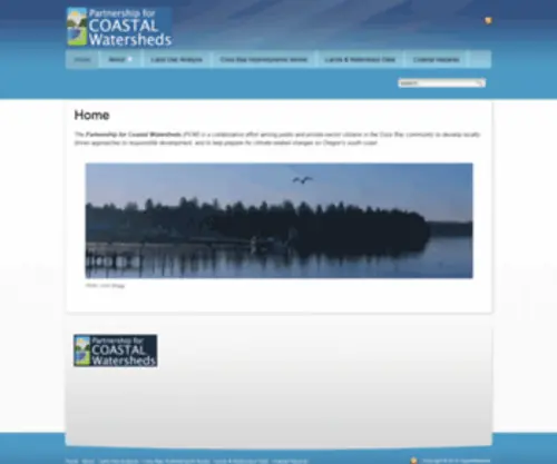 Partnershipforcoastalwatersheds.org(Partnership for Coastal Watersheds) Screenshot
