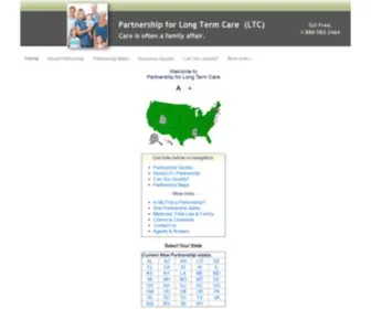 Partnershipforlongtermcare.com(Partnership for Long Term Care) Screenshot