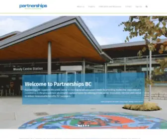 Partnershipsbc.ca(Infrastructure BC) Screenshot