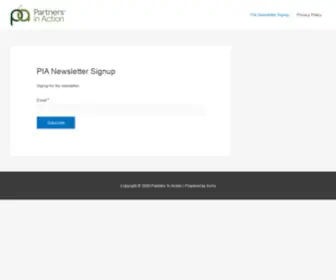 Partnersinaction.net(Partners In Action) Screenshot
