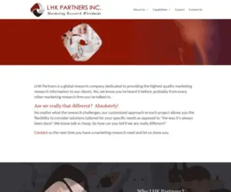 Partnersinc.com(A global research company) Screenshot