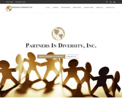 Partnersindiversity.com(Partners in Diversity recruiting and staffing) Screenshot