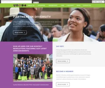 Partnersindiversity.org(Partners in Diversity) Screenshot