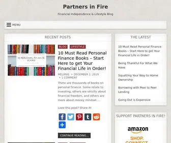 Partnersinfire.com(Financial Independence & Lifestyle Blog) Screenshot